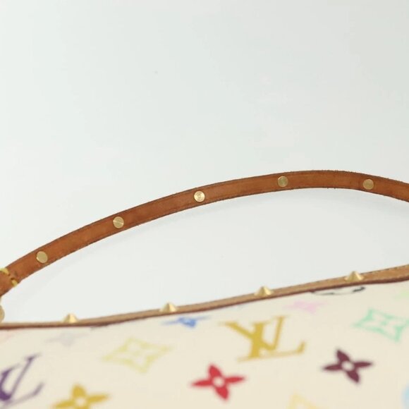 LOUIS VUITTON Monogram Multicolor Pochette Pouch White M92649 LV Auth 140354 - Picture 9 of 16